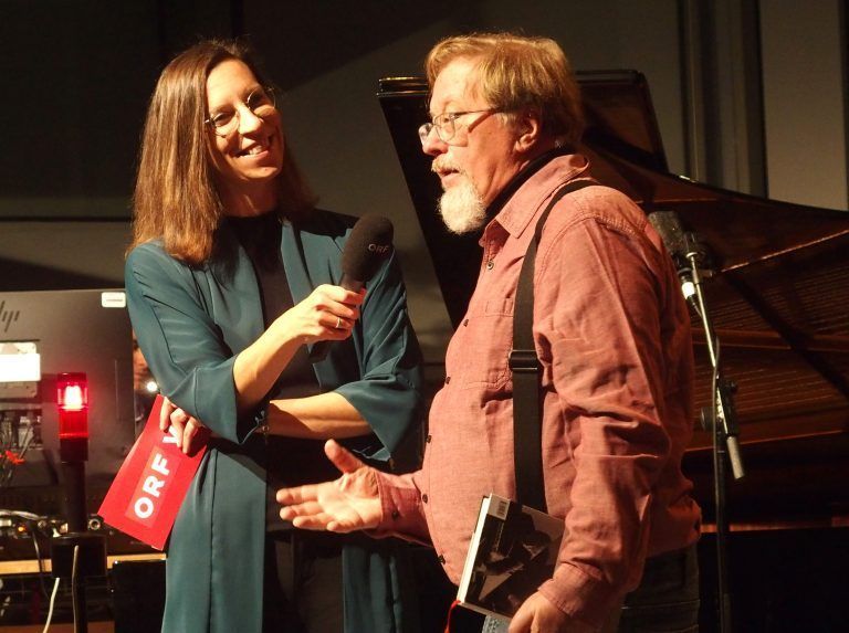 Stargast Georg Friedrich Haas, im Montafon aufgewachsen, Aushängeschild der Neuen Musik, im Gespräch mit Eva Teimel von Ö1. JU (3)