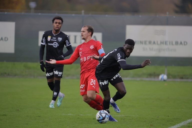 Auch Djawal Kaiba bekam im Test gegen FC Vaduz Einsatzzeit.hartinger