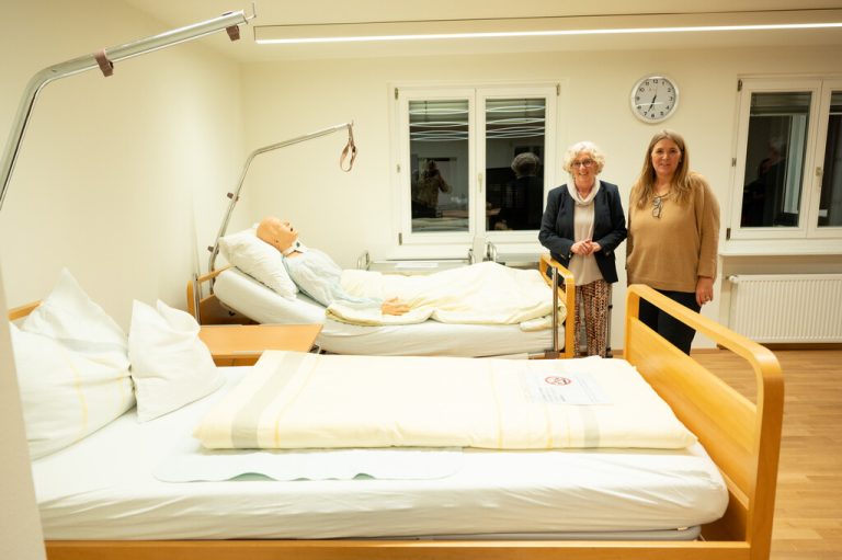 Auch ein Pflegeraum wurde eingerichtet. A. Serra