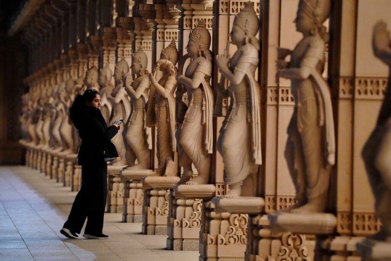 Das Diwali-Fest, das auch im Tempel in Robbinsville (US-Bundesstaat New Jersey) gefeiert wird, ist so etwas wie das indische Weihnachten. Reuters