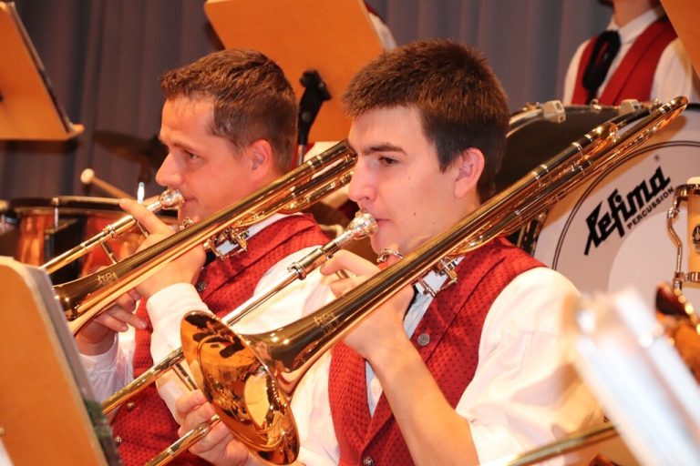 Der Musikverein Bildstein erhielt viel Applaus für das zweistündige Konzert.