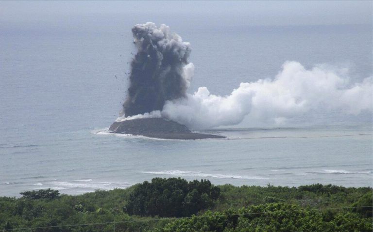 Die felsige Insel hat einen Durchmesser von etwa 100 Metern. AP