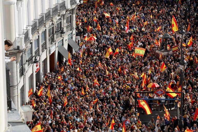 Die spanische Opposition protestiert gegen Amnestie für die Beteiligung an der katalanischen Unabhängigkeitsbewegung. AFP