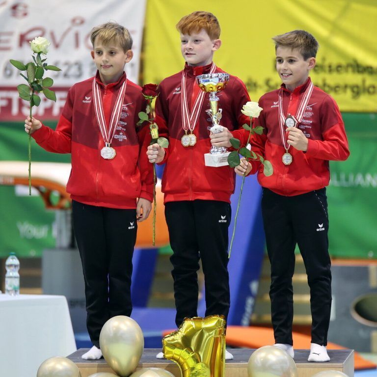 Die Top-3 in der Jugendstufe 4 (v. l.): Dominik Rexa, Benedikt Hagen und Leo Kremmel.