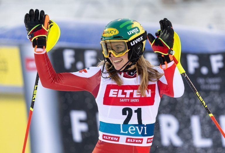 Katharina Liensberger kann wieder lachen. In Levi kehrt sie aufs Podest zurück. »C1