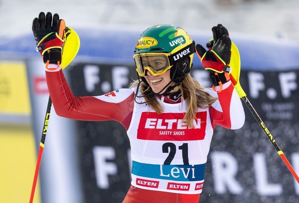 Katharina Liensberger kann wieder lachen. In Levi kehrt sie aufs Podest zurück. »C1