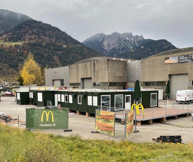 Die Übergangslösung: Das Pop-up-Restaurant in Nüziders. <span class="copyright">mcd</span>