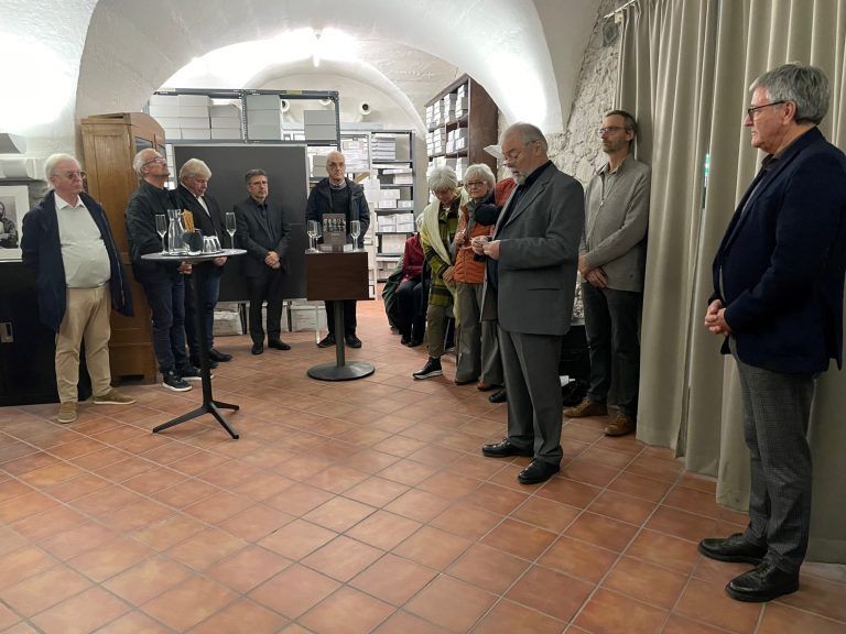Manfred Getzner verriet den geladenen Gästen spannende Details des Musikarchivs Feldkirch.