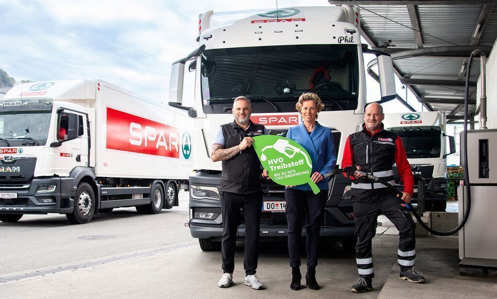 Bei Spar Vorarlberg wird altes Speisefett getankt