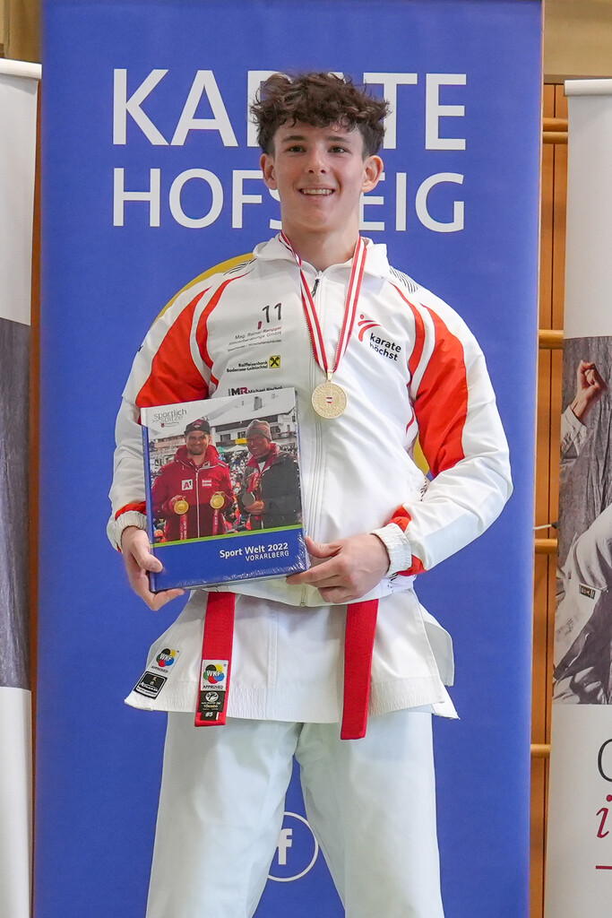 U18-Meister in der Kata: David Nussbaumer.
