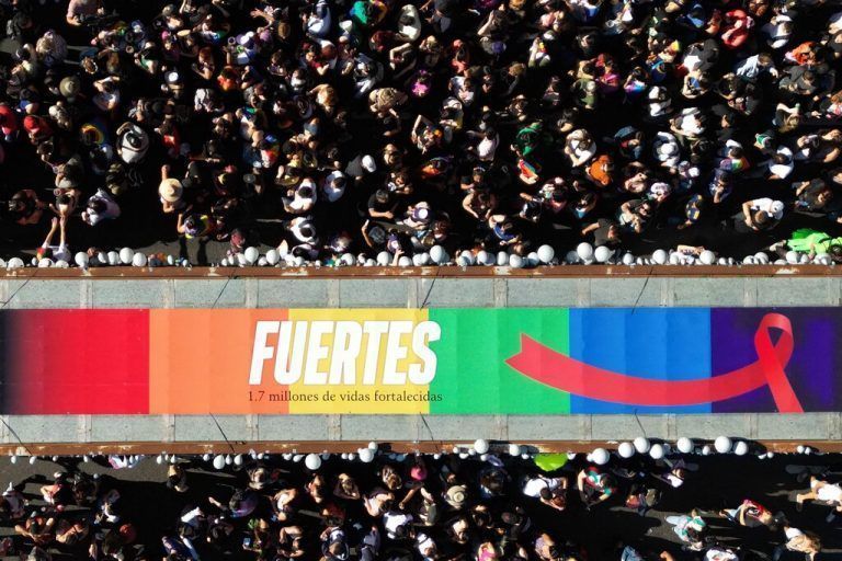 Über großen Zulauf darf sich die 32. LGBT-Pride-Parade in der argentinischen Hauptstadt Buenos Aires freuen. AFP