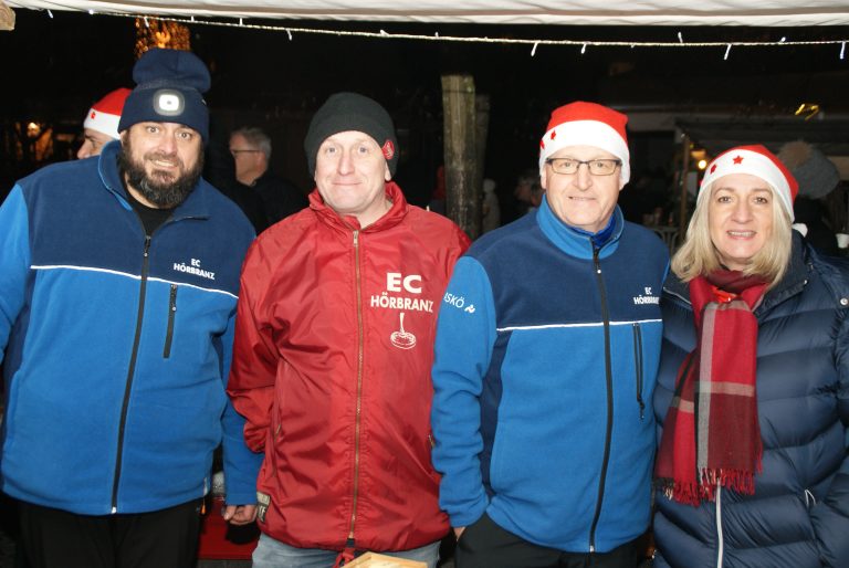 Mehrere Vereine, darunter der EC Hörbranz, mobilisierten beim Weihnachtsmarkt.