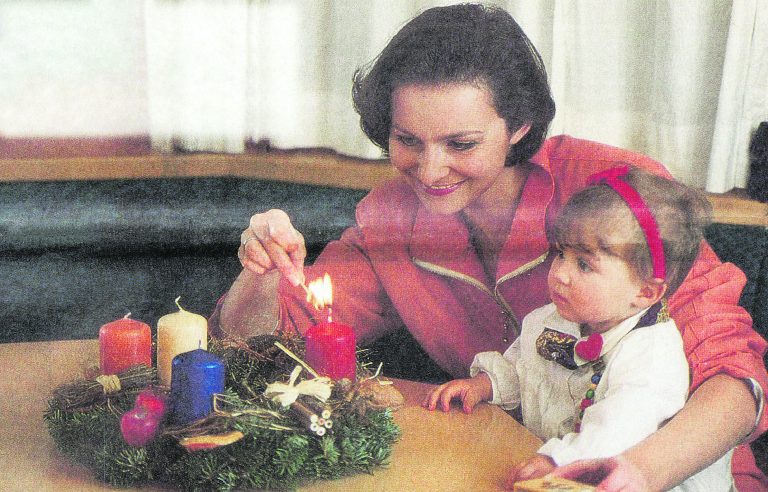 Sigrun Mager-Brändle im Jahr 1995 mit ihrer Tochter Christina. 