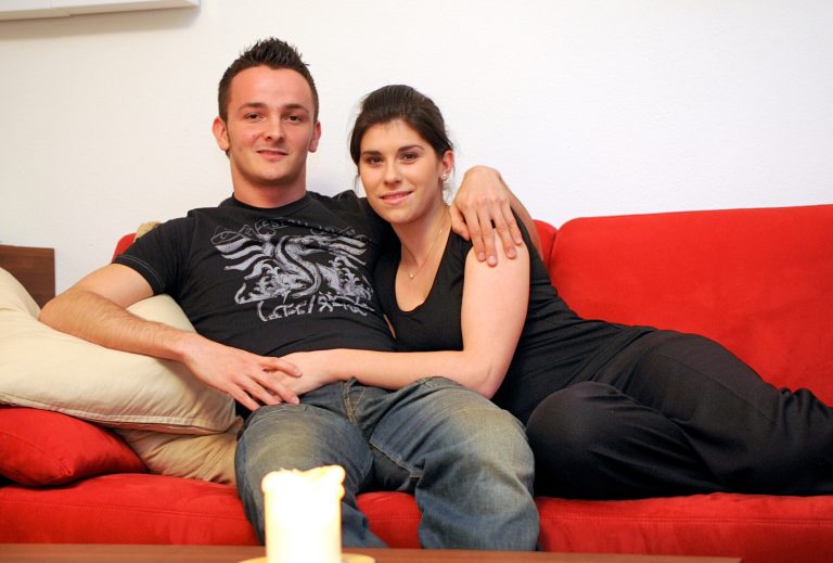 Bild von 2008: Enrico Pfister mit Gattin Nadine. VN/Stiplovsek