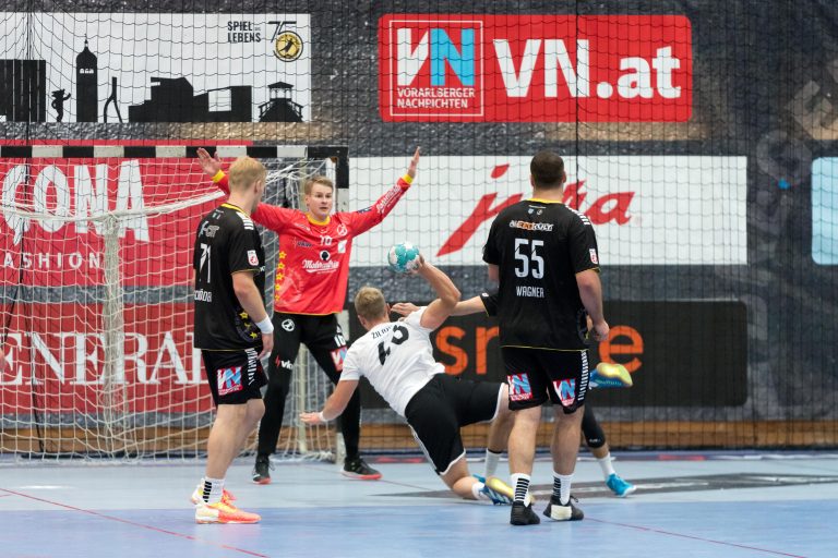 Goalie Ralf-Patrick Häusle steht so wie Kreisläufer Tobias Wagner und Rückraumspieler Markus Mahr im 17-Mann-Kader von Österreich bei der EURO 2024 im Jänner in Deutschland.<span class="copyright">Rhomberg</span>