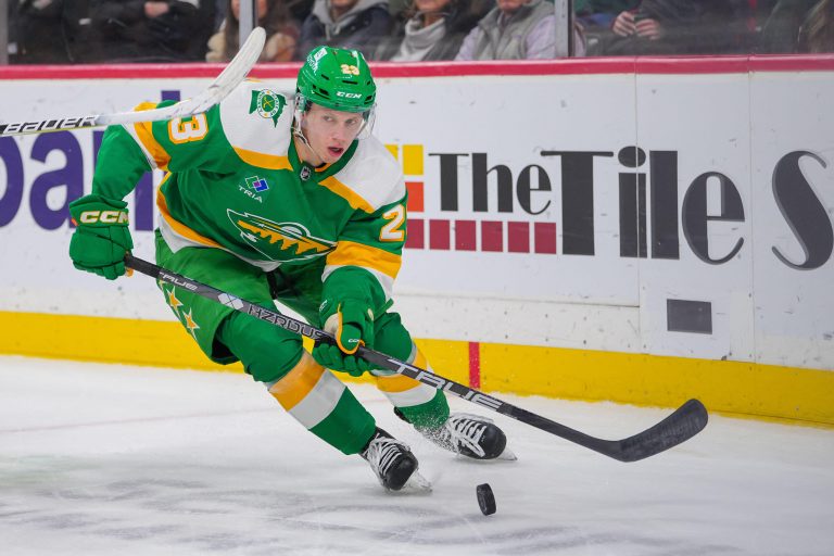<p class="caption">Marco Rossi befindet sich mit den Wild auf der Jagd nach einem Play-off-Platz.<span class="media-container dcx_media_rtab" data-dcx_media_config="{}" data-dcx_media_type="rtab"> </span><span class="marker">USA Today</span></p>