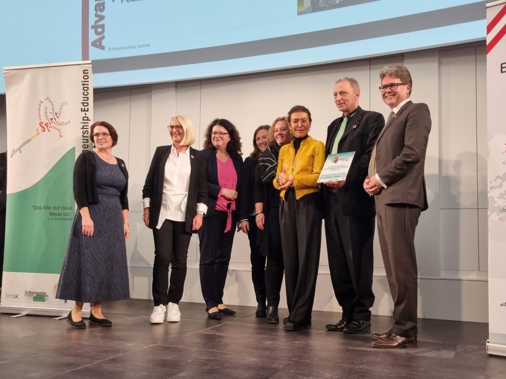 Handelsakademie Feldkirch wieder Entrepreneurship-Schule auf advance level