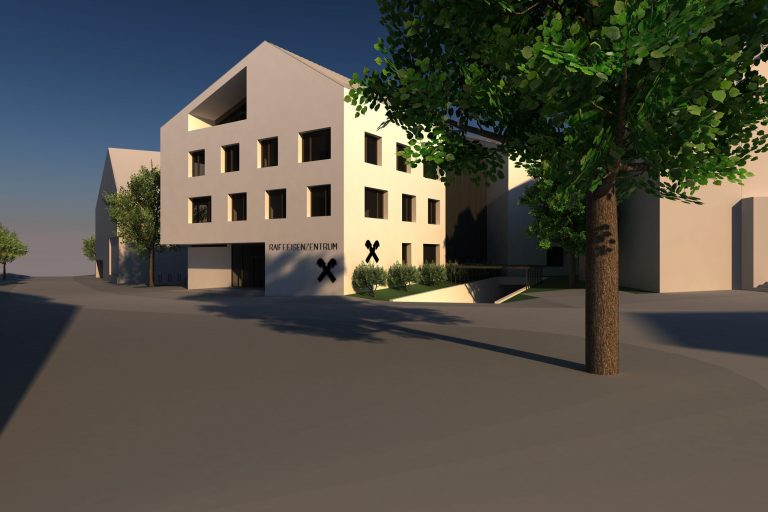 Ansicht der Raiffeisenbank Montfort. <span class="copyright"><br>MARKTGEMEINDE RANKWEIL</span>