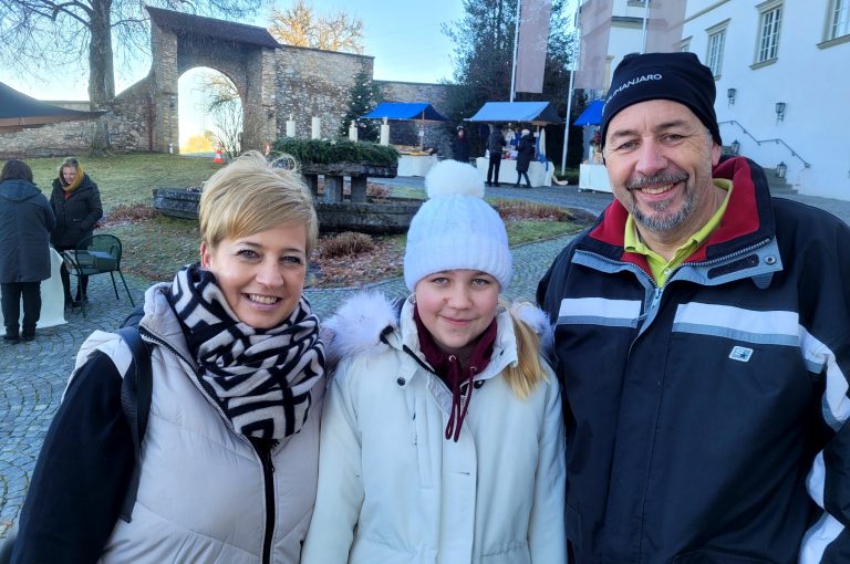 Verena, Luisa und Dietmar Scheicher.