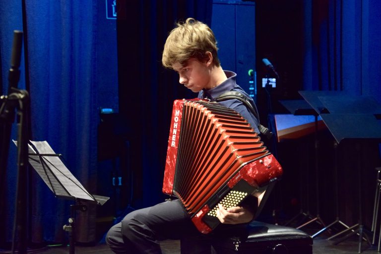 Die Schüler haben fleißig auf das Konzert geübt.