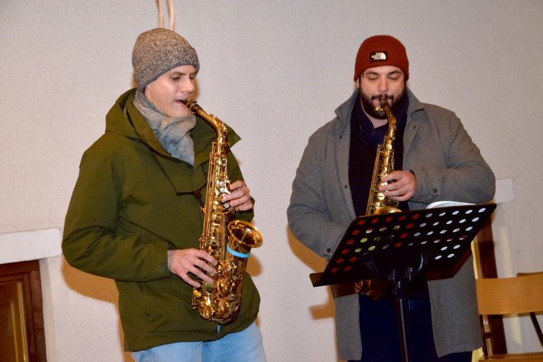 Duo Lukas Morre und Kulturstadtrat Cenk Dogan.