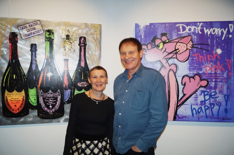Die Galeristen Carmen und Werner Böhler eröffneten die Winterausstellung.