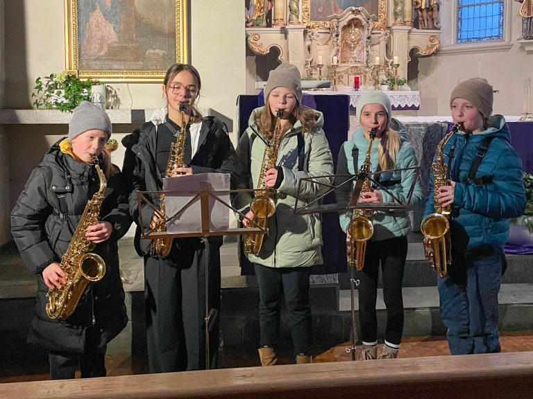 Die Saxofonistinnen sorgten für die musikalische Umrahmung.