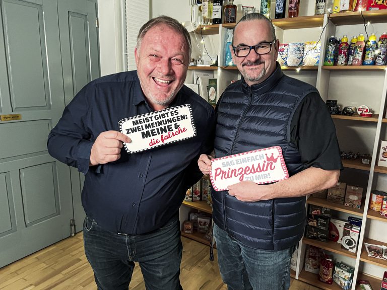 Ein bisschen Spaß muß sein: Roland Schwendinger und Christoph Sögner.