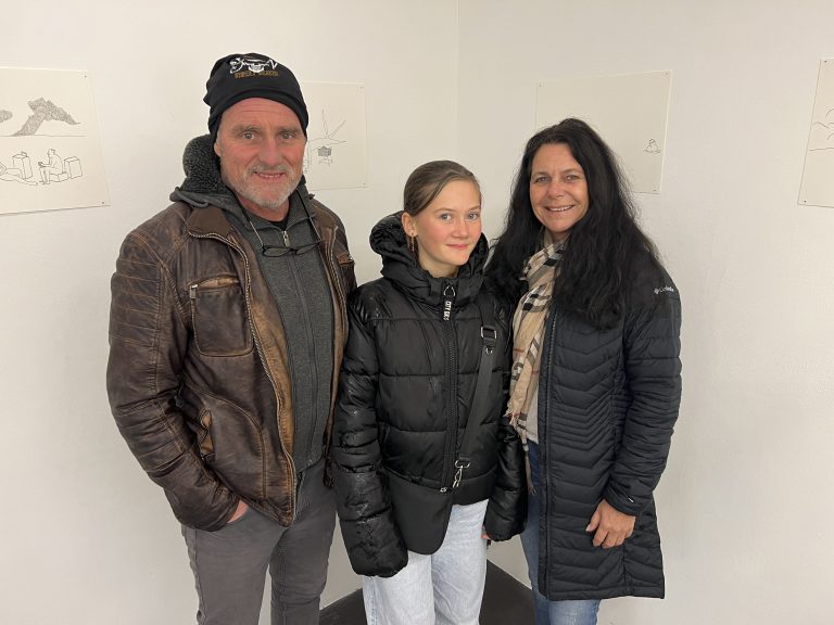Familienabend bei Roman, Emilia und Andrea Juriatti.