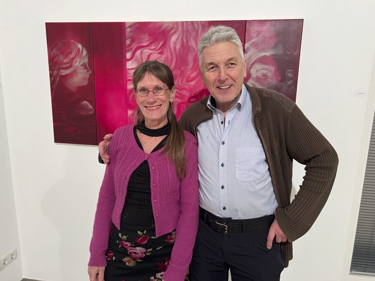 Grace König und Armin Fitz bei bester Laune.