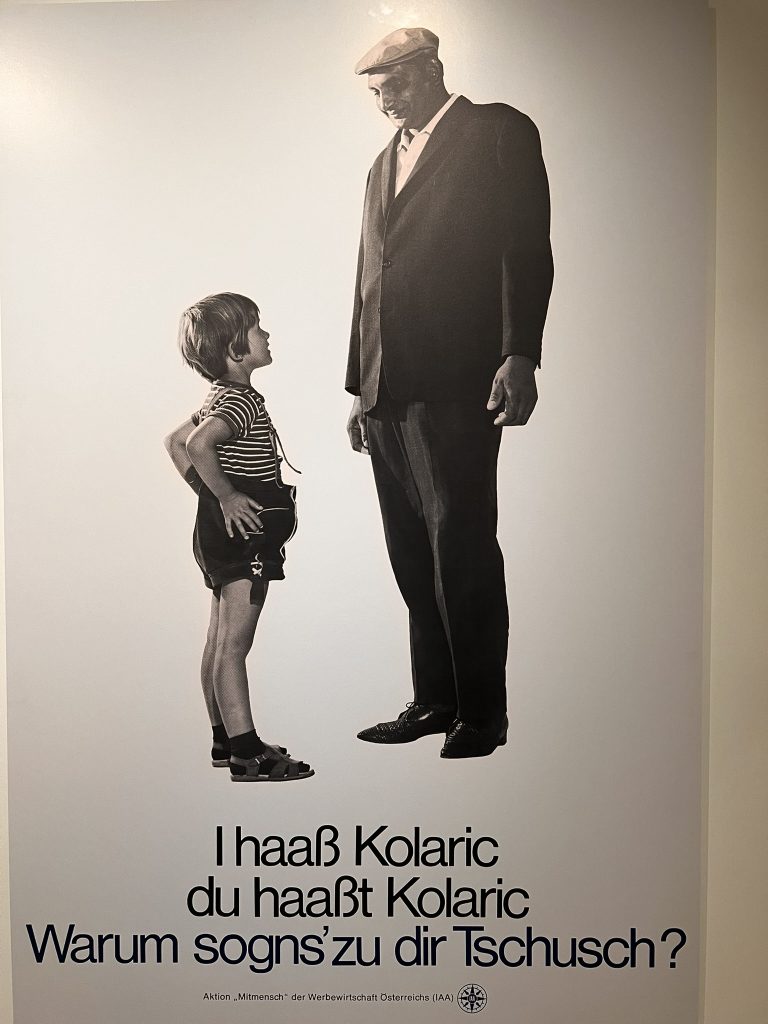 Bekannte und legendäre Plakataktion der Aktion „Mitmensch". <span class="copyright">Andreas Marte</span>