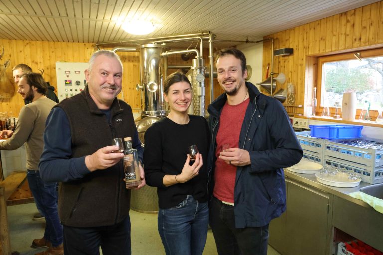 Eugen Broger mit Julia Gassner und Rene Nachbaur.