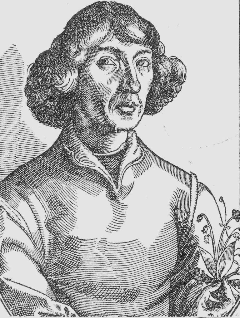 Eine alte Zeichnung vom Nikolaus Kopernikus im Jahr 1538. reußner