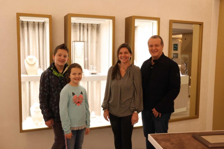 David, Isabella, Petra und Bernhard Rack.