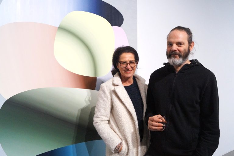 Margot Prax und Künstler Peter Wehinger.