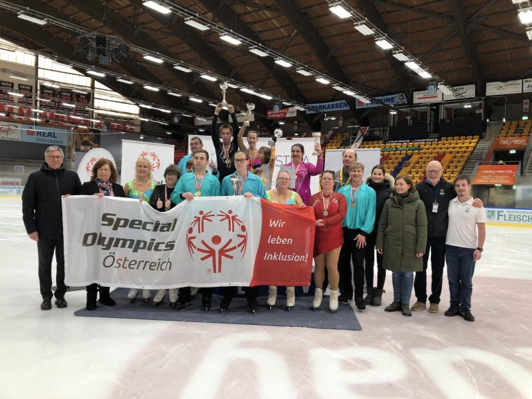Special Olympics Siegerehrung bei den Österreichischen Staatsmeisterschaften in Feldkirch.