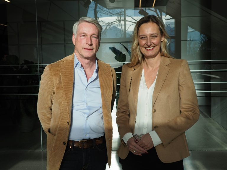 Werbeexperte Marco Spitzar und Architektin Andrea Vogel-Sonderegger.