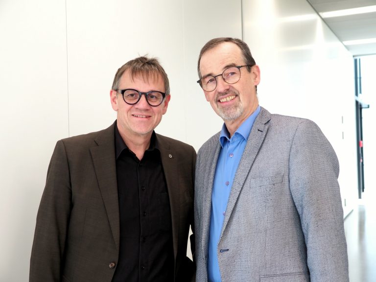 Wirtschaftsbunddirektor Christoph Thoma (l.) und Kom.-Rat Christoph Hinteregger.