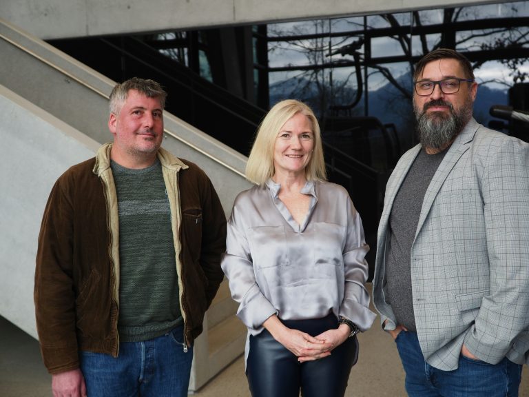 Markus Stöckler (l.) sowie Elisabeth Bereuter und Uve Marent.