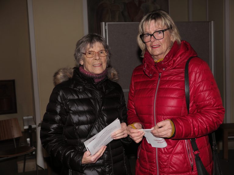 Rosmarie Dünser kam mit ihrer Schwester Hilde Winkler zur Veranstaltung.