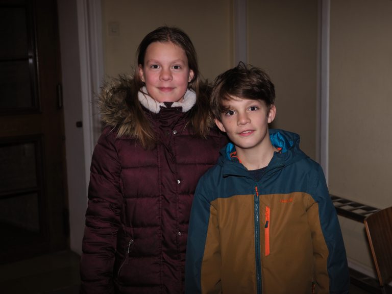 Sophia und Felix Keckeis kamen in der Maria-Hilf-Kirche ebenfalls auf ihre Kosten. 
