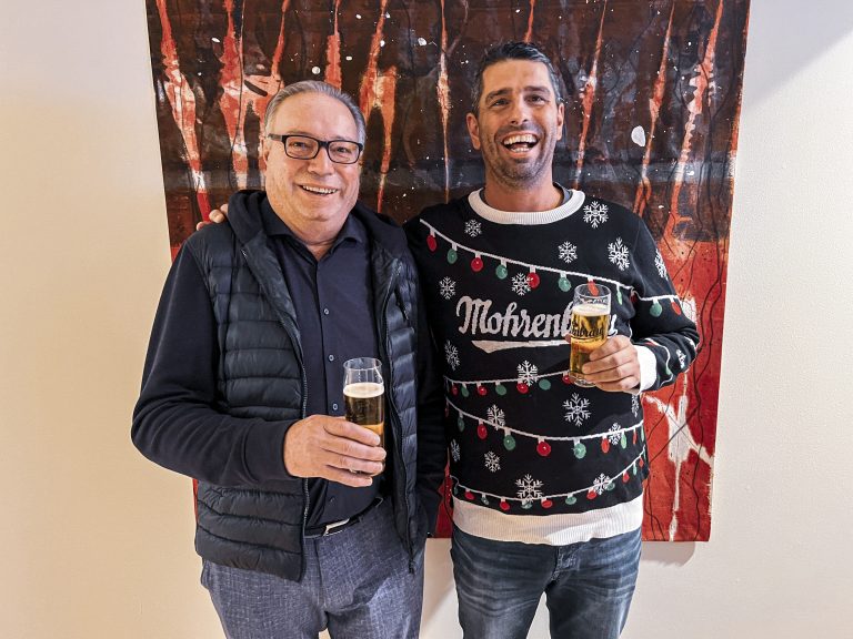 Raimund Mennel (Bodega Rioja) und Christoph Diem (Mohrenbräu).