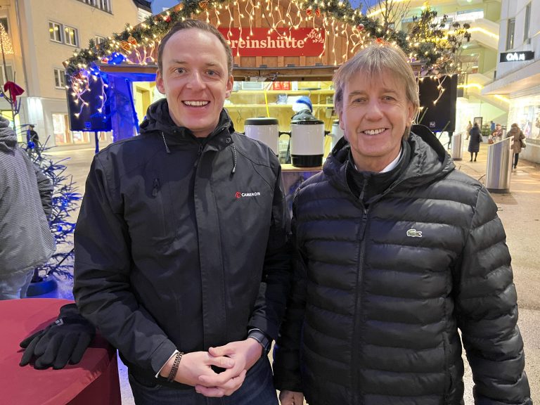 Ralph Gasser und Alt-Bgm. Fritz Maierhofer kamen nach Bregenz.