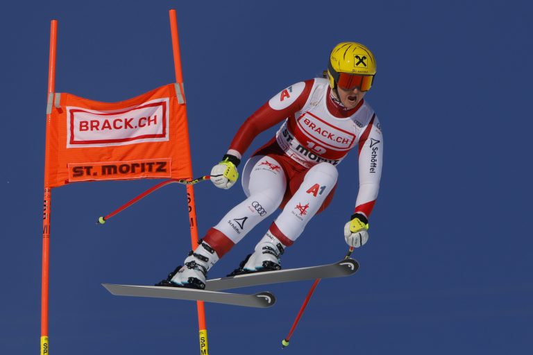 In den Trainingsläufen bei gutem Wetter hatte Nina Ortlieb die Konkurrenz noch dominiert.gepa