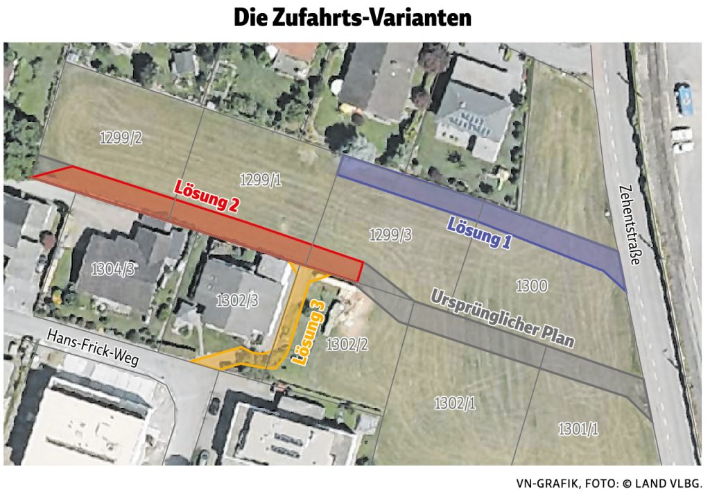 Grundstücks-Ärger in Rankweil: Darum fehlt Karl-Heinz und Markus Grotti die Zufahrtsstraße