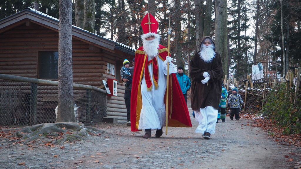 Der Nikolaus besucht den Wildpark