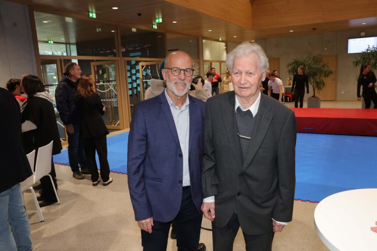 Conny Berchtold (l.) und Initiator Norbert Gasser.