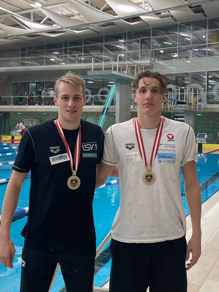Die Ländle-Staatsmeister Jan Niedermayer und Max Halbeisen (r.).Privat
