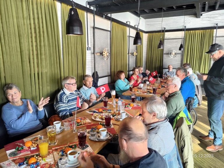 Einen gemütlichen Hock hatten die PVÖ-Biker.pvö biker