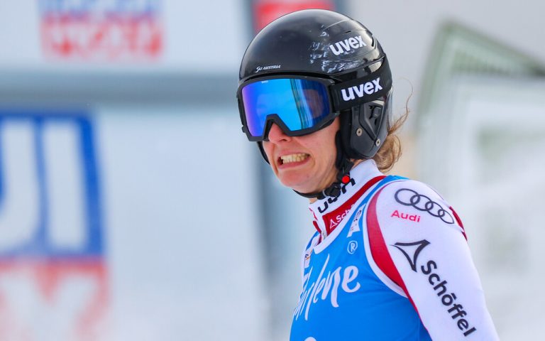 . . . Elisabeth Kappaurer im ÖSV-Aufgebot für den Riesentorlauf in Lienzgepa/2